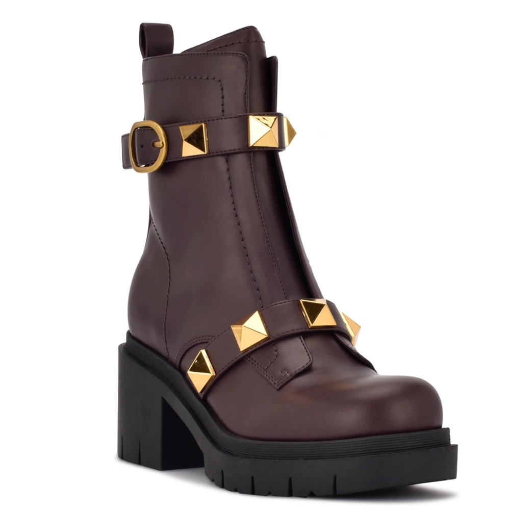 NIB Nine West Junga Booties Rock Stud - Picture 2 of 6